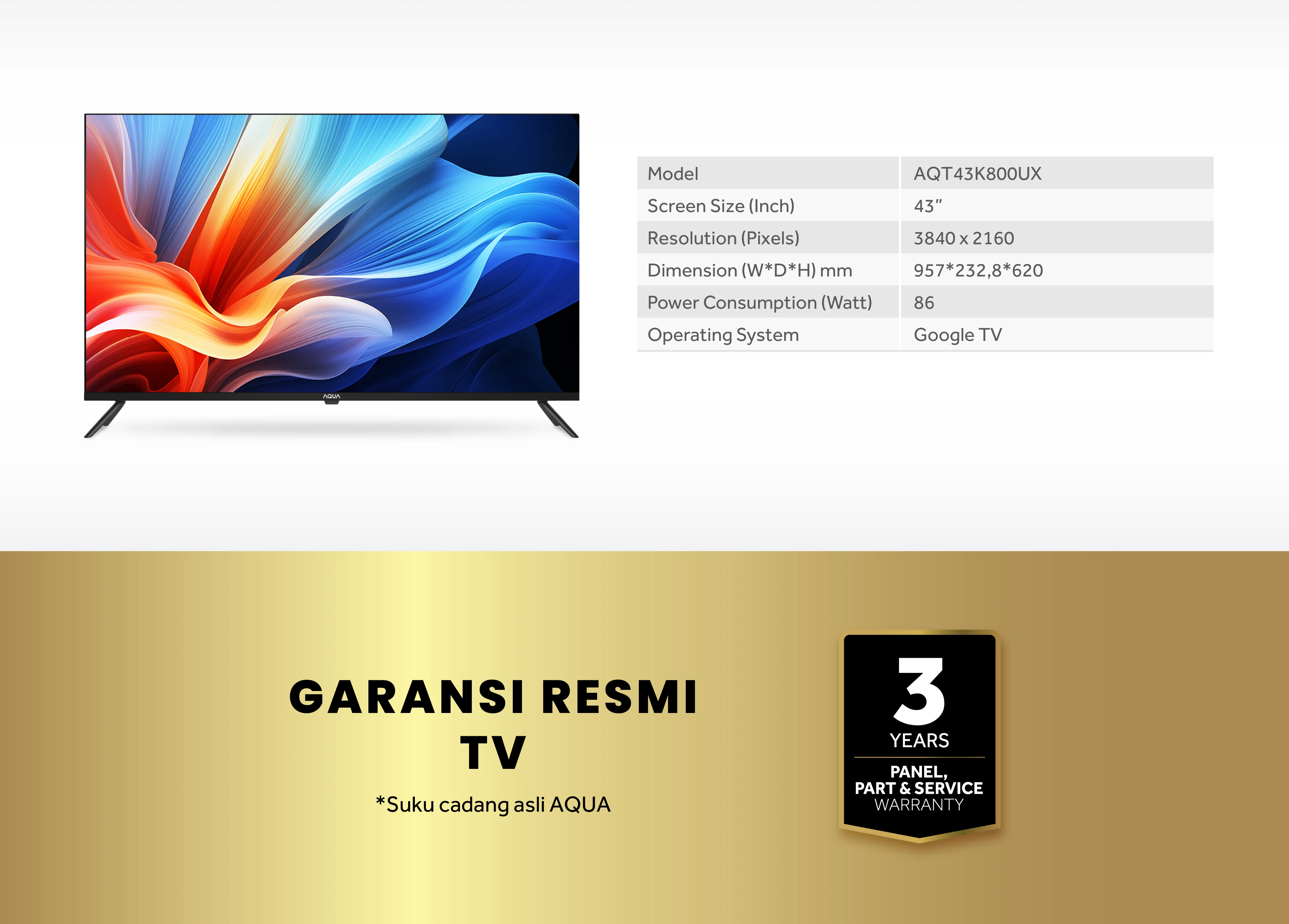 smart tv AQT43K800UX
